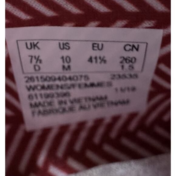 Clark’s Collection Step Glow Jade 10M Red Slip On Canvas Shoe Cushioned - Picture 6 of 8